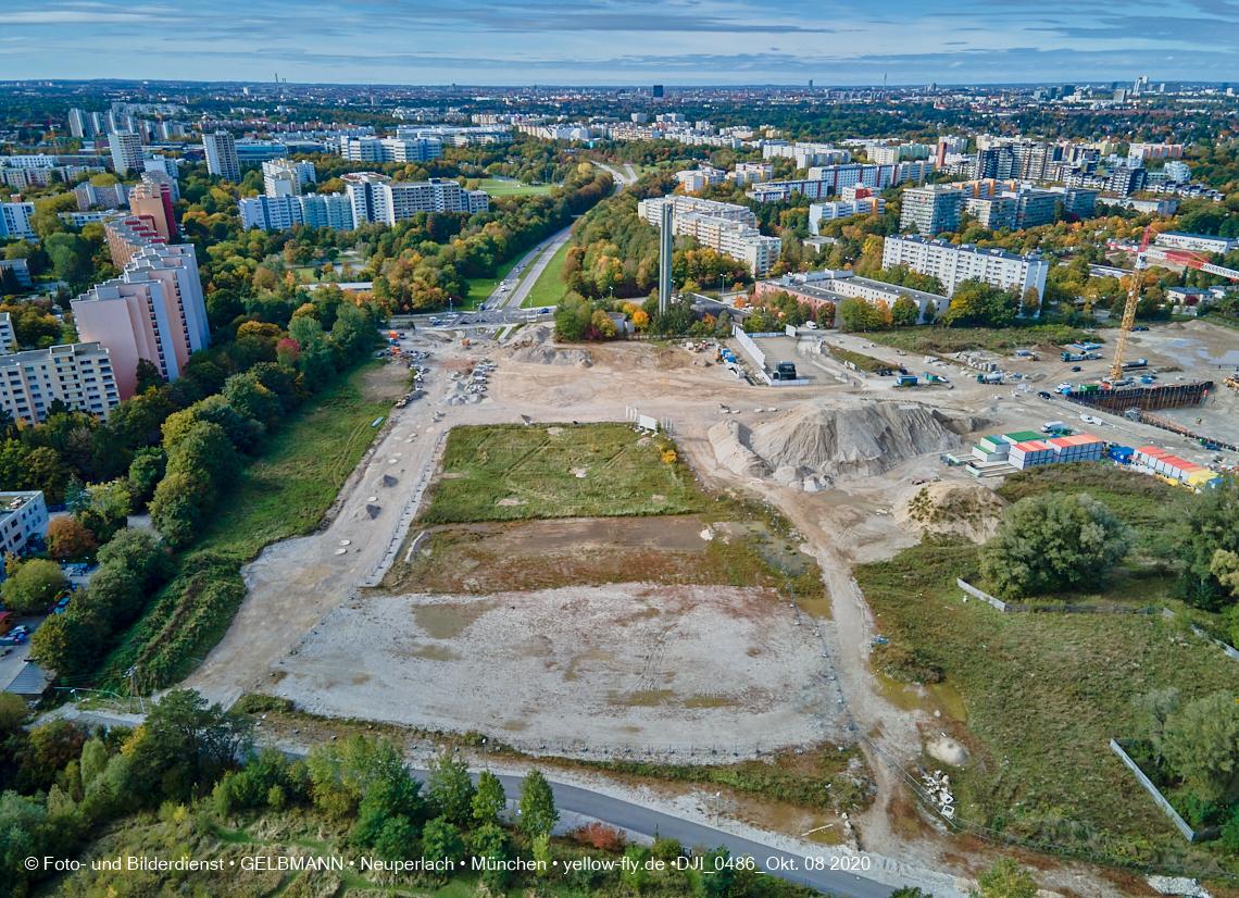 09.10.2020 - Baustelle Alexisqaurtier und Pandion Verde in Neuperlach